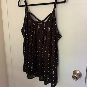 Torrid black and white pineapple tank!